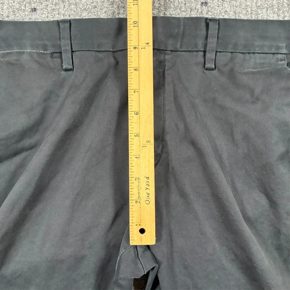 Banana Republic Emerson Chino Pants Mens Size 33x34 Slim Straight Black Casual